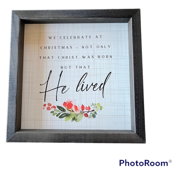 Sincere Surroundings Rustic 10” Frame He Lived - Picture 3 of 4